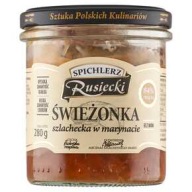 SPICHLERZ RUSICKI ČERSTVÉ JEDLO V KONZERVOVANÝCH šľachticoch V MARINADE 280G