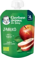 GERBER BIO Jablkový dezert v tube pre bábätká po 4 mesiacoch 80g