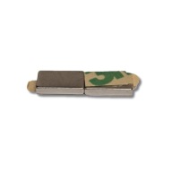 NEODYMOVÝ MAGNET 10x5x2 N38 S 3M LEPICÍ PÁSOU Silný
