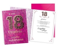 Blahoželanie k 18. narodeninám pre dievča Premium DKP17