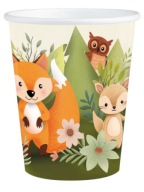 Papierové poháre Forest Animals Forest Friends 6 kusov Narodeninové