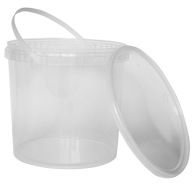 Plastové vedro s vekom, potravinárske, 5L