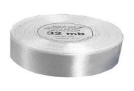 Saténová stuha 12mm 32m 8002 Biela
