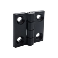Pánt 30x30 s otvormi, čierny kov