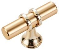 Nábytková kľučka APARINE T, zlatá lesklá, 50mm