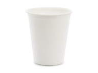 Poháre na cukrovú trstinu BIELY 250 ml/6 ks