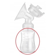 fľaša s odsávačkou mlieka, 150 ml nádoba