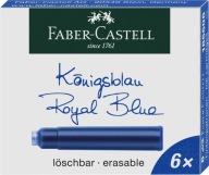 MODRÉ ATRAMENTOVÉ KAZETY 6 KS FABER-CASTELL