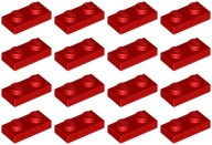 LEGO PLATE 3023 1x2 červená NOVINKA (6g) 16 ks.
