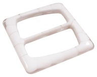 Spona na opasok 6 cm biela, plast