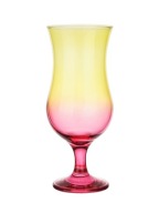 KOKTAILOVÉ POHÁRKO 420ml ŽLTO-RUŽOVÉ, NÁPOJ