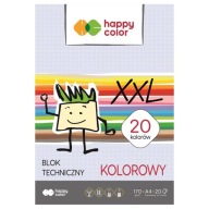 Happy Color XXL A4 20a farebný technický blok