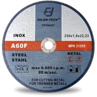 KOVOVÉ REZNÉ KOTOUČE inox 230 x 2,0 FALON TECH
