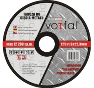 DISKY REZNÉ KOTÚČE NA OCEL KOV 125x1,0mm KOTOUČE DO UHLOVEJ BRUSKY