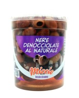 Talianske čierne olivy Leccino, bez kôstok. Miccio 200 g