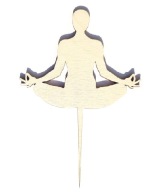 Lotosový kvet topper jóga predstavuje jogovú meditáciu