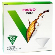 Hario papierové filtre na prekvapkávanú kávu V60 VCF-02 biele 1 bal x 40 ks (BOX)