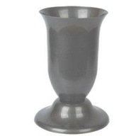 Stojaca váza na kvety na cintoríne, priemer 13,5 cm, grafitový plast
