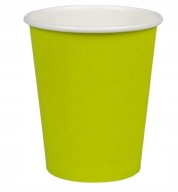 Jednorazové papierové poháre na kávu, zelený čaj kiwi, 250 ml, 50 kusov