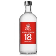 narodeninové etikety na ALCOHOL vodka 18. narodeniny