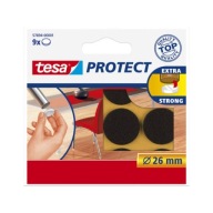 TESA filcové podložky pod nábytok hnedé 26mm 9 ks