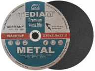 Kotúč rezný na kov 230x2,0 Tediam PREMIUM