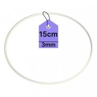 KOVOVÝ Prsteň PRE LAVAČOV SNÍKOV Prsteň MACRAME BIELY 15CM