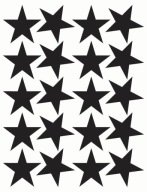 STARS Nálepky Hviezdy 6cm 20ks _COLORS