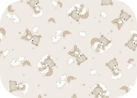 Flanelová plienka 60x80 Teddy Bear Rainbow Beige