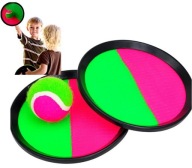 CHYŤOVAŤ LOPIČKU VELCRO HRA HÁDZAŤ CHAŤ PADLE + LOPTIČKA