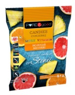 OVOCNÉ CUKRÍKY MULTIVITAMÍNOVÉ SO STÉVIOU BEZ CUKRU