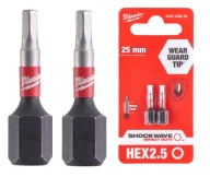 MILWAUKEE NÁRAZOVÝ BIT IMBUS HEX 2,5 mm IMP