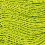 Bavlnené nite ARIADNA ozdobné vyšívacie nite BRIGHT GREEN 1698