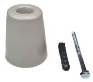 NÁRAZNÍK DVERÍ GUMOVÝ NÁRAZNÍK XXL 80 MM ŠEDÝ