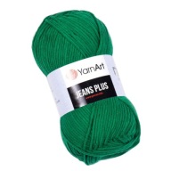 YarnArt Jeans Plus 52 Zelená