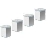 4x NASTAVITEĽNÁ NÁBYTKOVÁ NOHA 60MM HLINÍKOVÁ