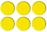 MAGNETY NA CHLADNIČKU 6 kusov 30mm žltý TETIS
