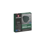 OPHARM Ochranná maska ​​FFP2 zelená, 5 ks.