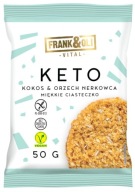 KETO Kokosové kešu sušienky 50g FRANK&OLI
