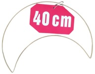ZLATÝ MATNÝ kovový mesiac na lapače snov, 40 cm