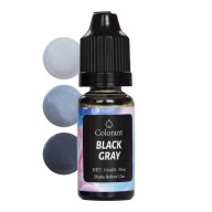 Tekuté farbivo na sviečky, parafínový vosk, tekutý grafitový pigment 10 ml