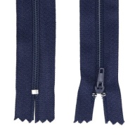 ŠPIRÁLOVÝ Zips #3 TENKÝ - 18 CM - NÁMORNÍCKA MODRÁ