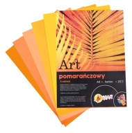 Farebný blok ART oranžový Shan A4 20 listov