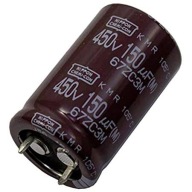 KONDENZÁTOR 150UF 450V ELEKTROLYTICKÝ Ø25x32mm 10% NAPÁJACÍ NIPPON