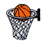 Nažehľovacia vyšívaná basketbalová lopta