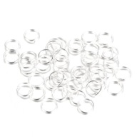 LINKS BUŇKY 4mm MONTÁŽNE KRÚŽKY 100ks SVET