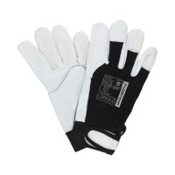 Jednoduché pracovné rukavice čierno-biele 9 Ardon - 1 pár