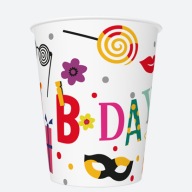 Hrnčeky 'Funny Birthday' /8 kusov