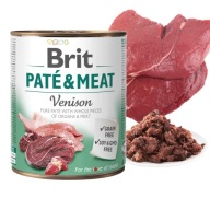 BRIT PATE & MEAT Mokré krmivo pre psov Zverina 800g