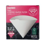 Papierové filtre pre Hario V60-02 dripper, 40 ks